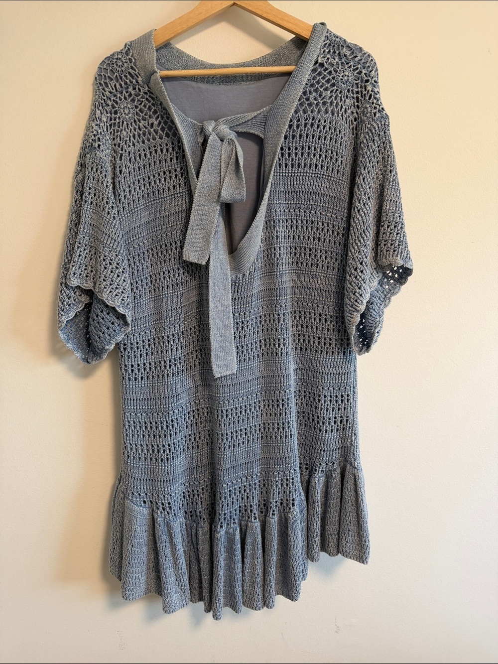 Free People Sistine Mini Dress Indigo - Picture 5 of 8
